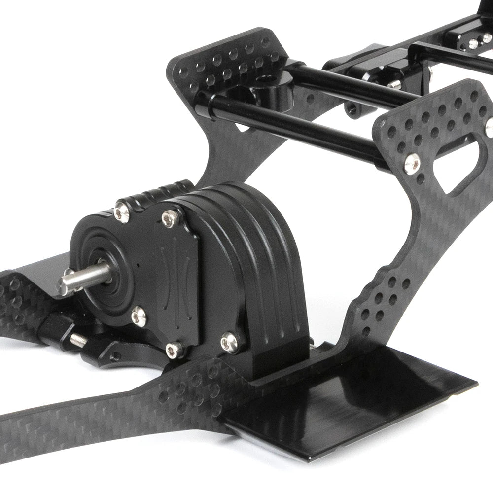 Carbon Fibre LCG Chassis Kit Rails V2 Skid 1/10 RC Crawler SCX10 III
