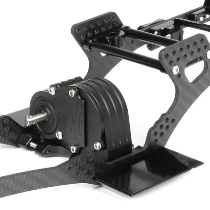Carbon Fibre LCG Chassis Kit Rails V2 Skid 1/10 RC Crawler SCX10 III