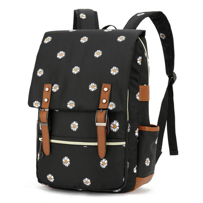 Vintage Oxford Laptop Backpack Waterproof 16" School Travel Bag Unisex Large