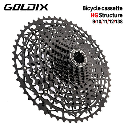 GOLDIX Mountain Bike Cassette 9 10 11 12 13 Speed HG Carbon Steel - EXPROTAS