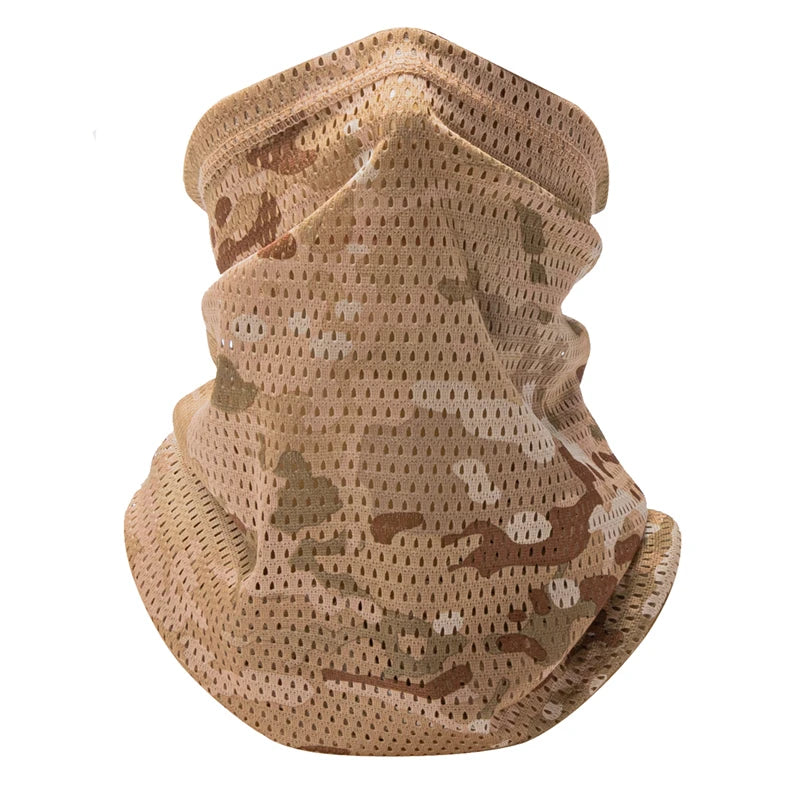 Neck Gaiter Mesh Face Bandana Breathable Scarf for Cycling Hiking Camping