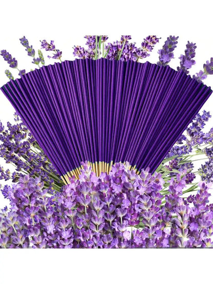 80Pcs Incense Sticks Lavender Fragrance for Families Yoga and Gifts