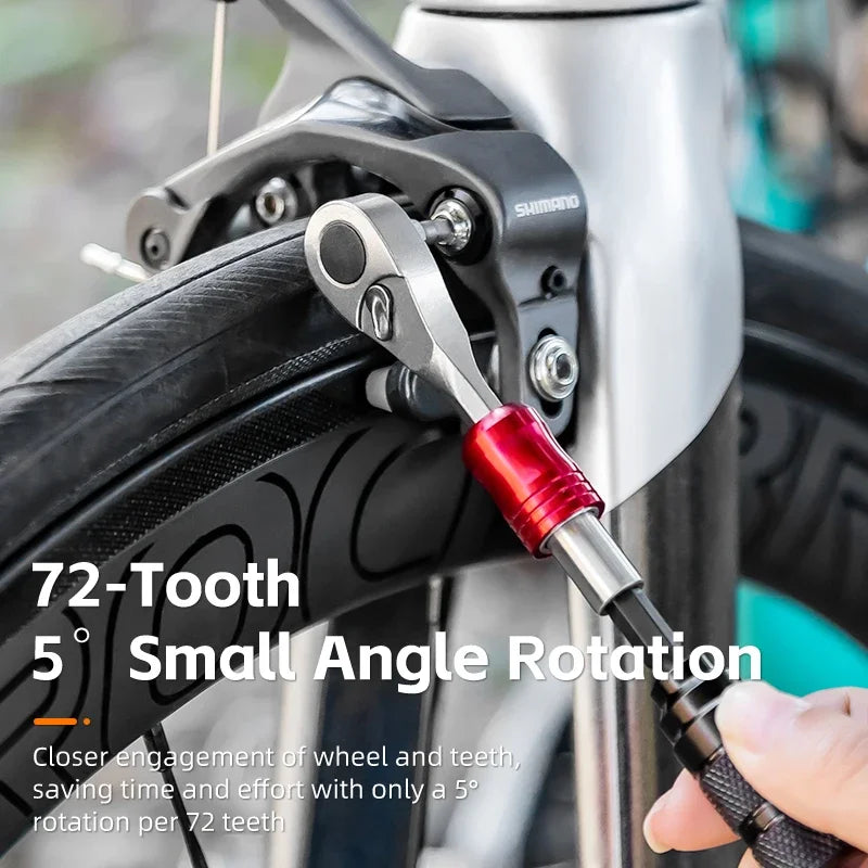 Rockbros Bike Repair Wrench 72 Tooth Portable Multifunction Bicycle Tool