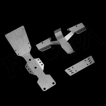 UDR Stainless Steel Chassis Armour Axle Protector Plate Battery Cover 1/7 RC