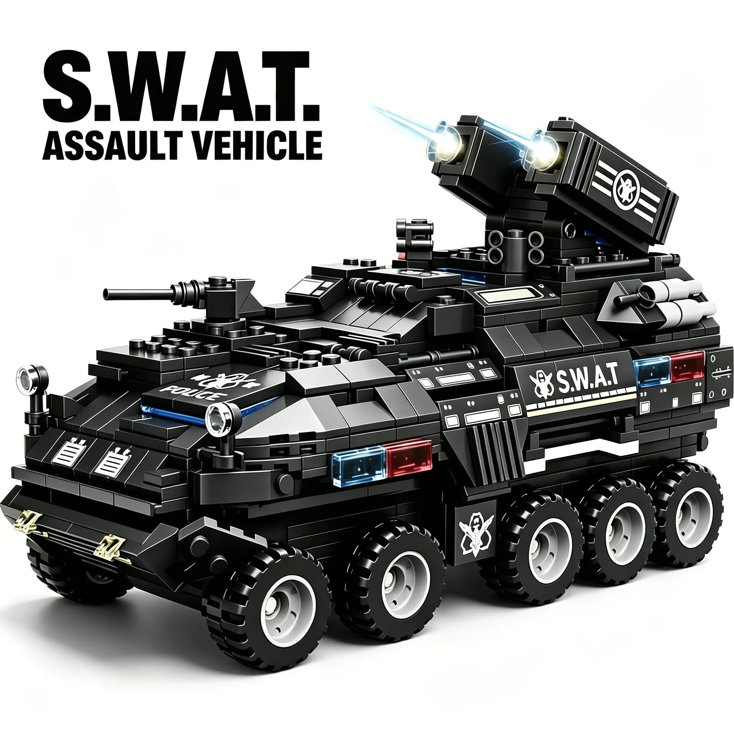 717 Special Police Vehicle Building Blocks Model Urban Army Theme