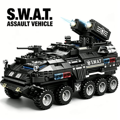 717 Special Police Vehicle Building Blocks Model Urban Army Theme