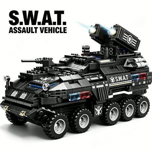717 Special Police Vehicle Building Blocks Model Urban Army Theme