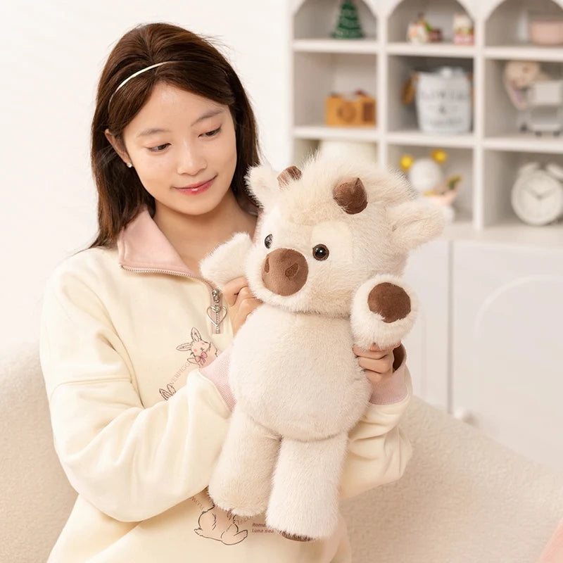 Adorable Highland Cattle Plush Toy 45cm Soft Huggable Stuffed Animal