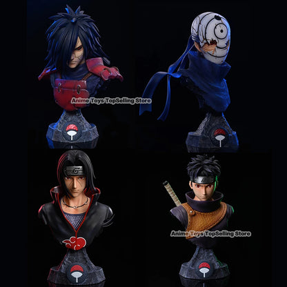 Naruto Figures Set Madara Sasuke Kakashi Minato 10-14cm PVC Statue Collectibles