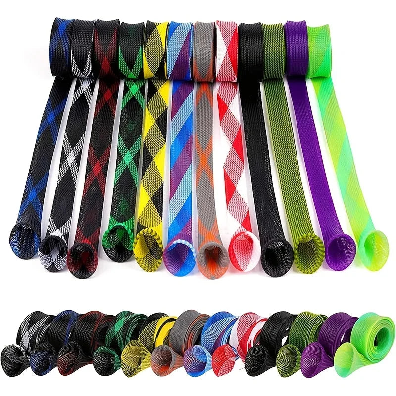 12Pcs Rod Sock Mesh Fishing Sleeve Covers Flat Pointed End Pole Protector