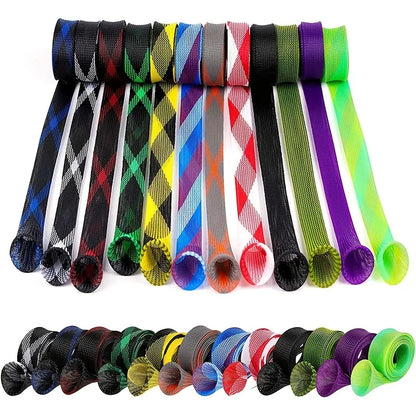 12Pcs Rod Sock Mesh Fishing Sleeve Covers Flat Pointed End Pole Protector