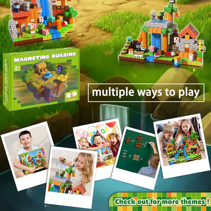 300PCS Magnetic Building Block Toy Educational Kids Construction Set