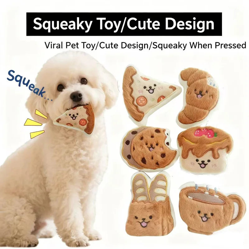 Plush Dog Toys Squeaky Chew Indestructible for Small Dogs and Puppies
