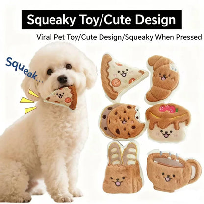 Plush Dog Toys Squeaky Chew Indestructible for Small Dogs and Puppies
