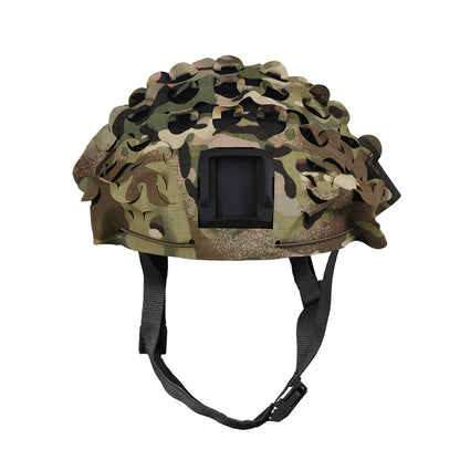 3D Camo Net Helmet Cover Laser Cut Nylon Scrim for Airsoft Paintball Hunting