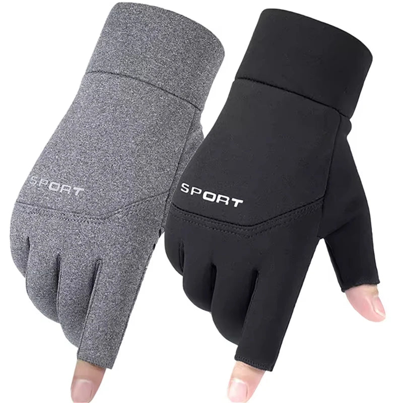 Winter Fishing Gloves Anti-Slip Touchscreen Warm Outdoor Men Women