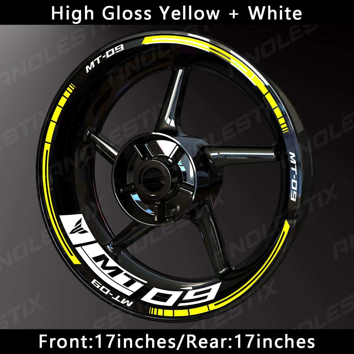 Reflective Motorcycle Wheel Sticker Hub Decal Rim Stripe Tape for YAMAHA MT-09