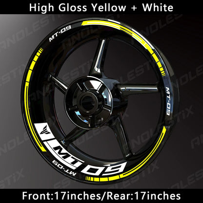 Reflective Motorcycle Wheel Sticker Hub Decal Rim Stripe Tape for YAMAHA MT-09