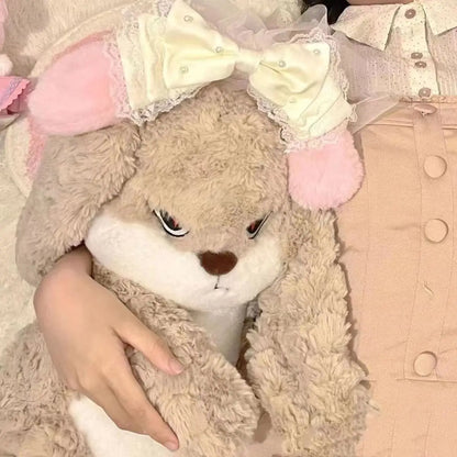 Large Size Angry Rabbit Plush Toy Cute Soft Kawaii Stuffed Doll