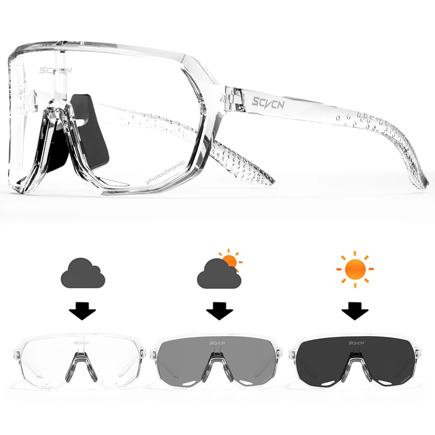 Mtb Cycling Sunglasses Photochromic Goggles UV400 Sports Bike Eyewear