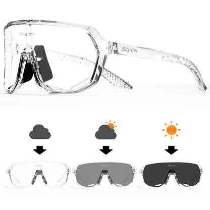 Mtb Cycling Sunglasses Photochromic Goggles UV400 Sports Bike Eyewear