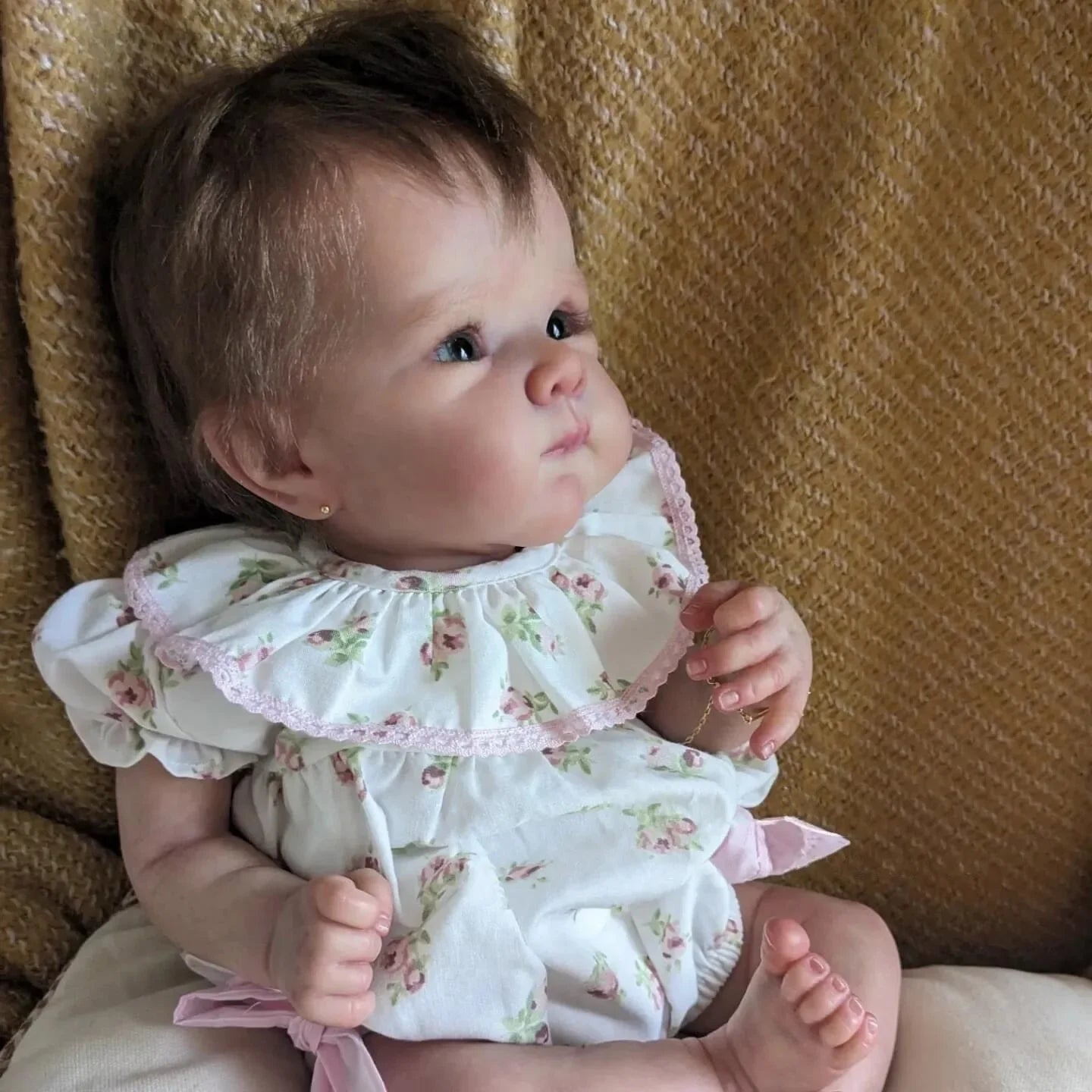 50cm Bettie Reborn Baby Doll Rooted Hair Soft Cloth Body Painted Veins Bebe