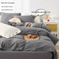 3pcs Double Duvet Cover King Size 100% Cotton Bedding Quilt Covers 220x240