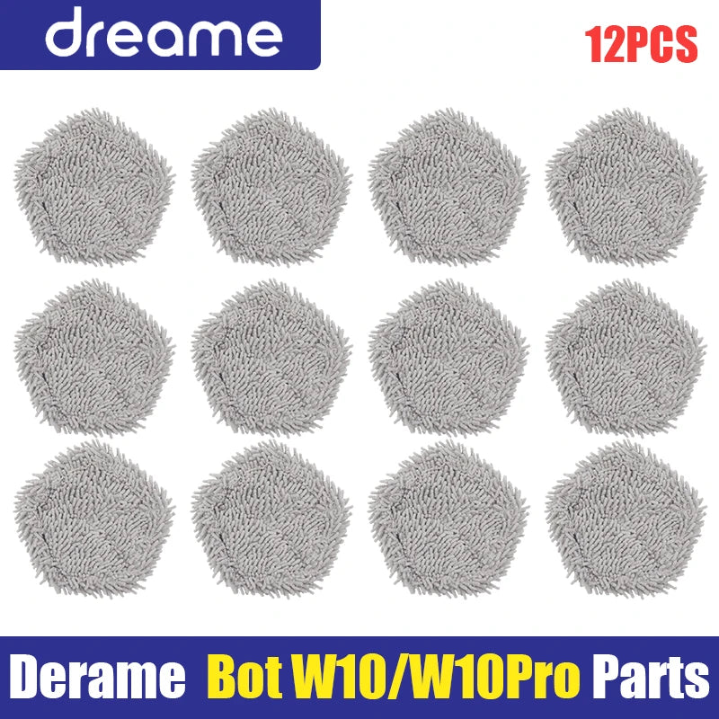Main Side Brush Filter Mop Cloth for Dreame W10 Robot Vacuum Parts