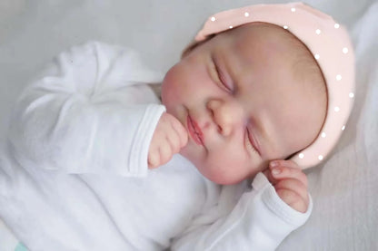 18" Reborn Baby Doll Pascale Lifelike Handmade 3D Skin Painted Hair Girl Gift