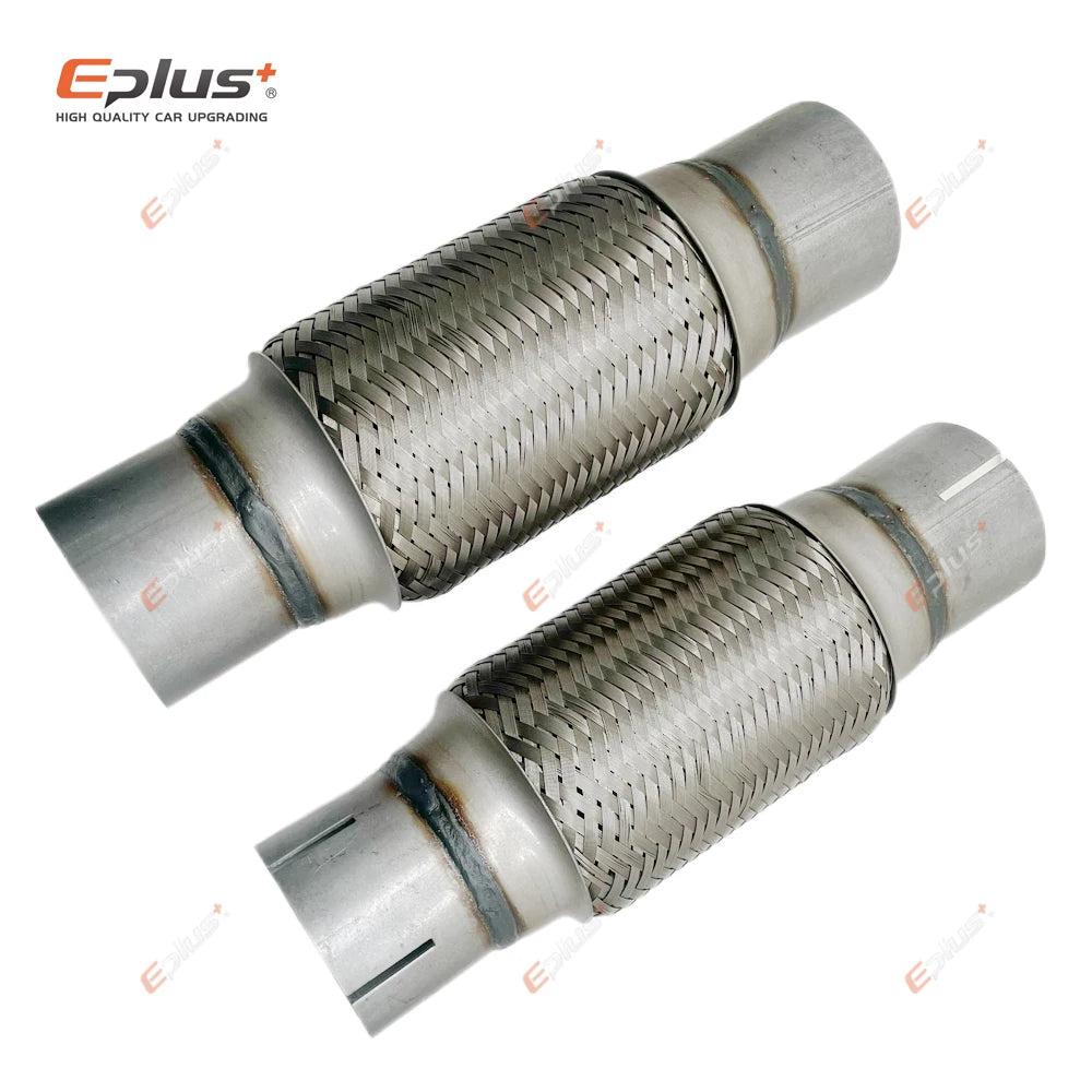 EPLUS Exhaust Flex Pipe | Telescopic Braid Muffler Connector Stainless Steel