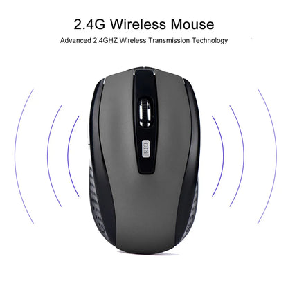 Optical Wireless Mouse Slim 2.4G Gaming Mini Mice for Laptop PC DPI1600
