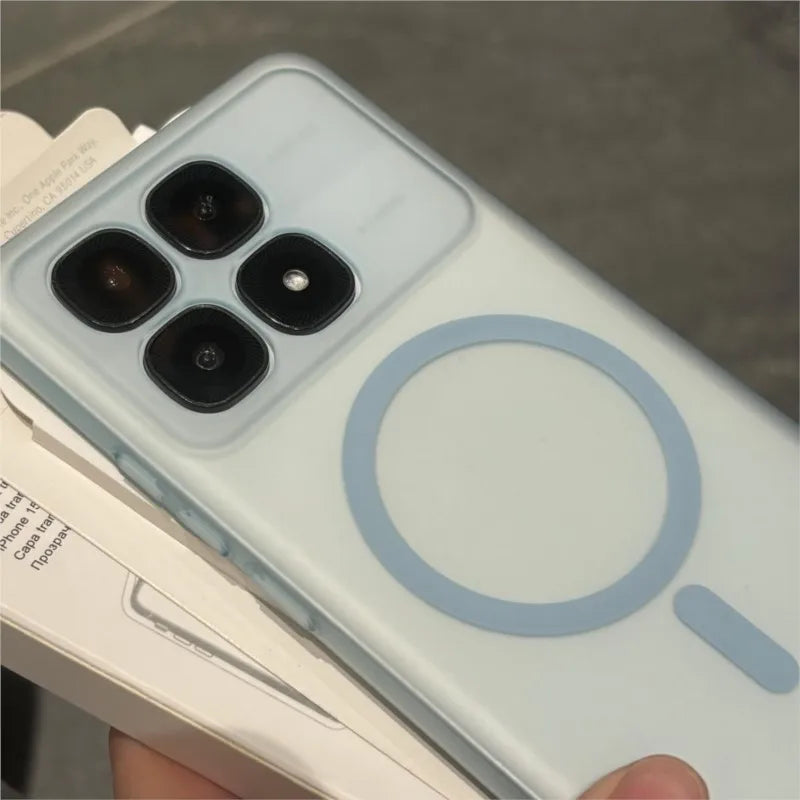 Matte Candy MagSafe Case for Xiaomi 10S-15 Ultra Pro Transparent Magnetic Cover