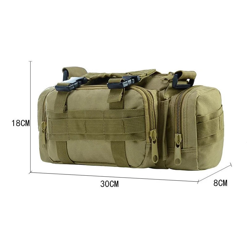 Tactical Pack Waist Bag Outdoor Camping Hiking Molle Pouch Large Capacity