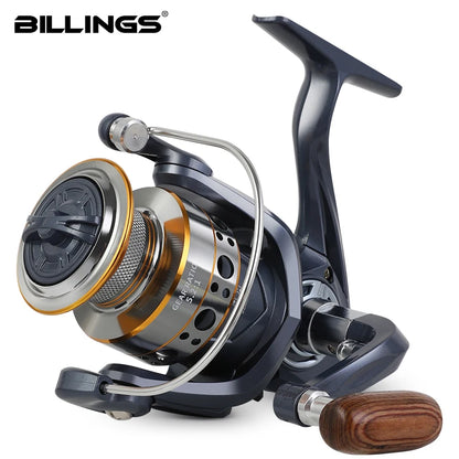 Spinning Fishing Reel 12kg Drag Billings Metal Spool Left Right Handle Saltwater