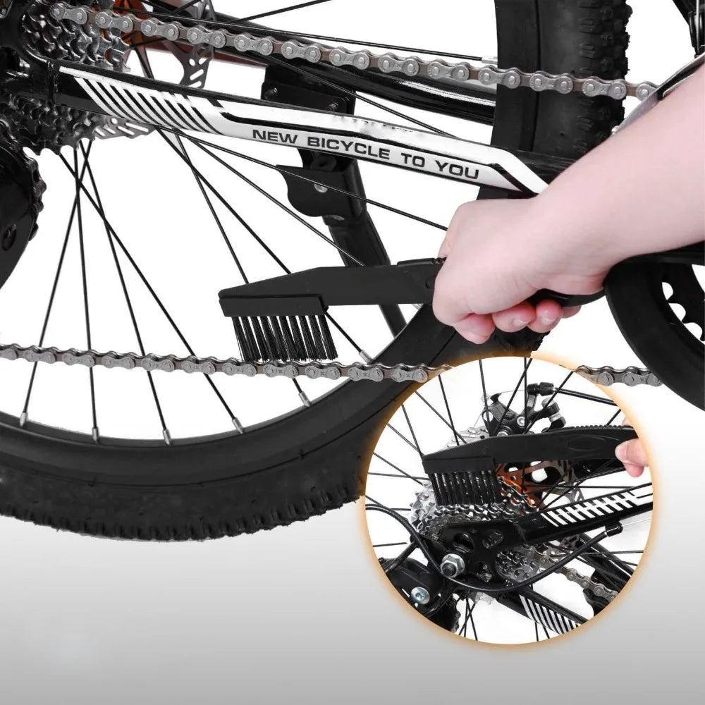 Portable Bike Chain Cleaner Kit Brush Scrubber Tool for MTB Road Cycling