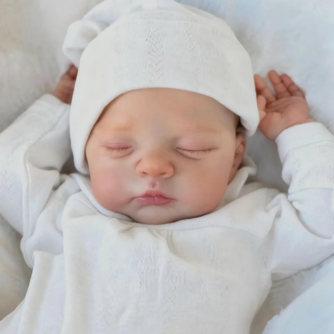 33cm Irys Silicone Reborn Baby Girl Doll Waterproof Open Mouth Painted Skin