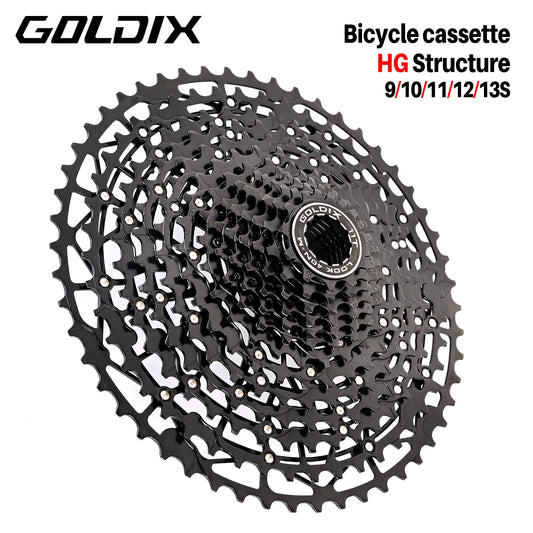 Goldix Carbon Steel Freewheel 9/10/11/12/13 Speed MTB Cassette