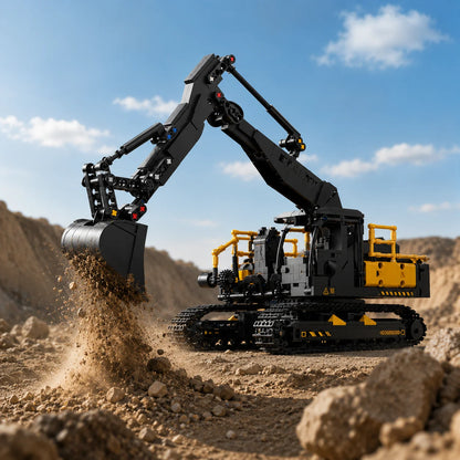 1022PCS Excavator Models Building Blocks City Construction Engineering Toy Set