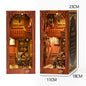 DIY Wooden Book Nook Mini Dollhouse 3D Puzzle Kit Bookshelf Insert Decor Gift - EXPROTAS