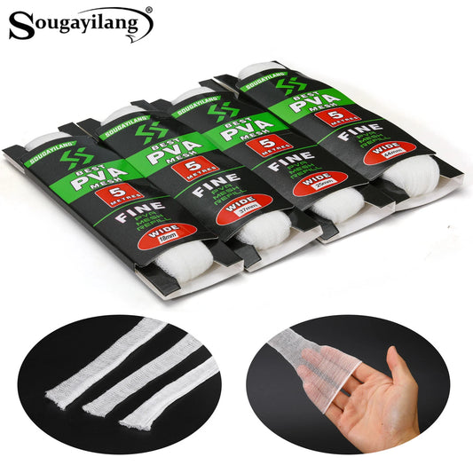 5M Fishing Net PVA Soluble Mesh for Carp Bait Lure Freshwater Angling