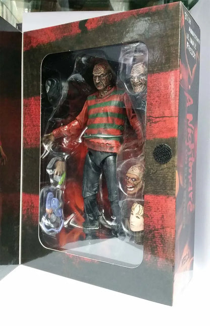 NECA Freddy Krueger Action Figure Collectible Model Toy Halloween Christina Horror Decoration Gift Move Figure-EXPROTAS