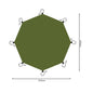 4.1x4.1m Large Waterproof Camping Ground Sheet Picnic Beach Mat