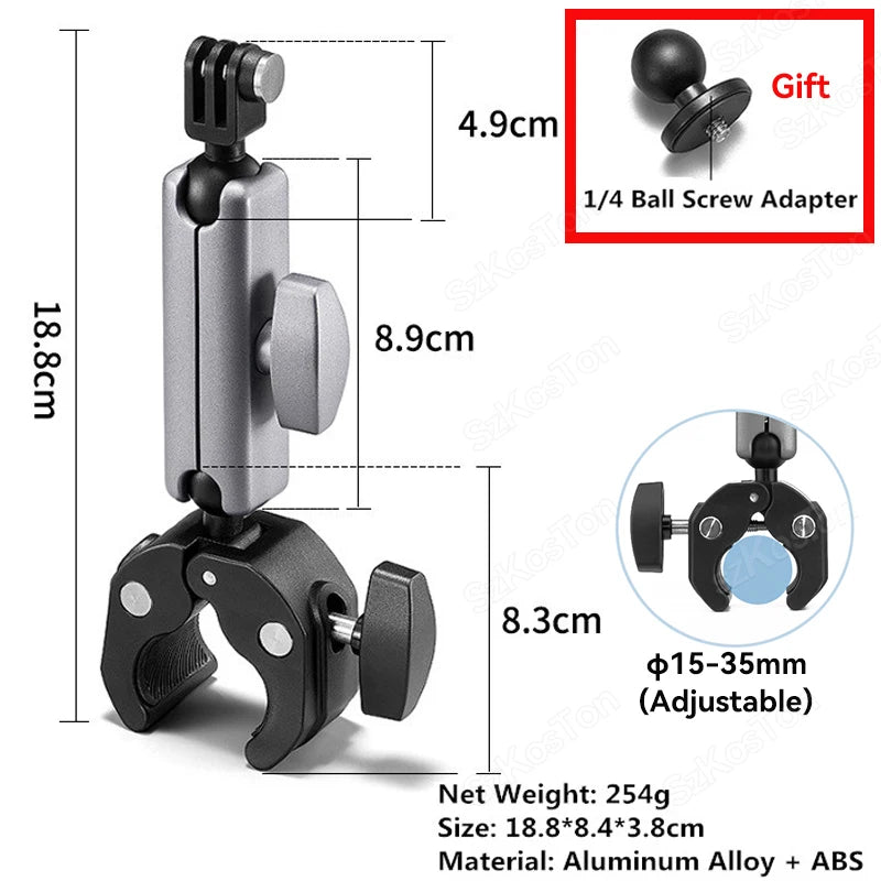 Bike Handlebar Mount Selfie Stick for GoPro Insta360 DJI Accessories