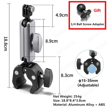 Bike Handlebar Mount Selfie Stick for GoPro Insta360 DJI Accessories