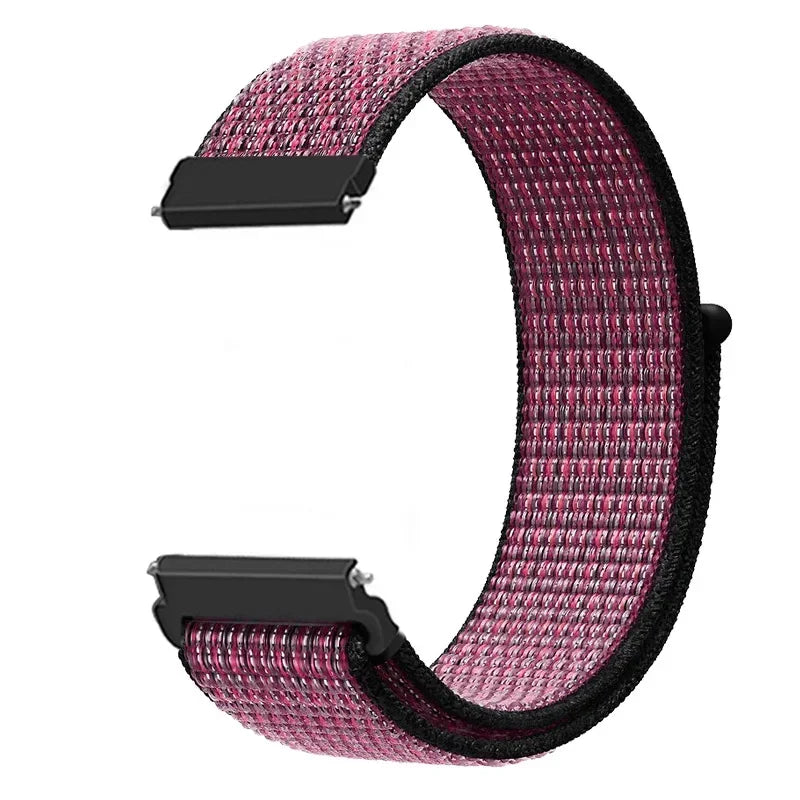 20mm 22mm Nylon Strap for Garmin Forerunner Venu Vivoactive Watch Band