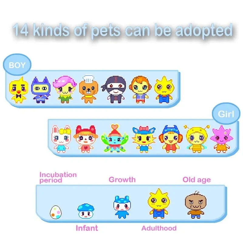 Tamagotchi Electronic Virtual Pet With Color Screen Game Pocket Interactive Virtual Pet Dating Game Machine Kids Game Toys Girls-EXPROTAS