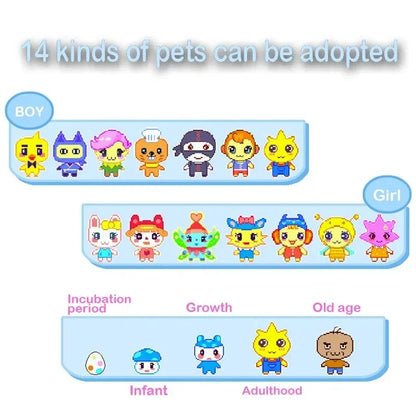 Tamagotchi Electronic Virtual Pet With Color Screen Game Pocket Interactive Virtual Pet Dating Game Machine Kids Game Toys Girls-EXPROTAS