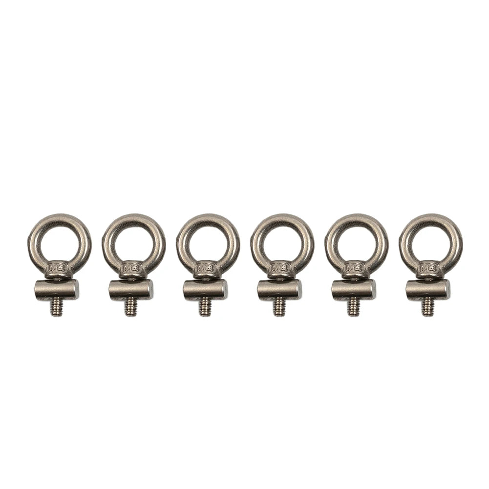 2/4/6/8pcs Awning Rail Stoppers 6mm Stops Motorhome Campervan Caravan Stainless Sliding Rail Track Lifting Ring Screw Slip Ring
