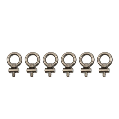 2/4/6/8pcs Awning Rail Stoppers 6mm Stops Motorhome Campervan Caravan Stainless Sliding Rail Track Lifting Ring Screw Slip Ring