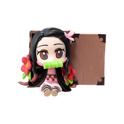 Demon Slayer Blind Box Figure Tanjiro Nezuko Anime PVC Collectible Toy